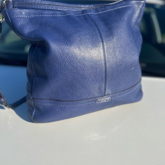 Coach Blue Leather Large Purse - Picture 11 of 16